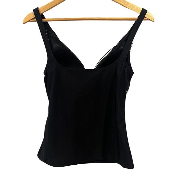 Gottex Contour Black and gold tankini Size 8, NWT - Picture 2 of 11